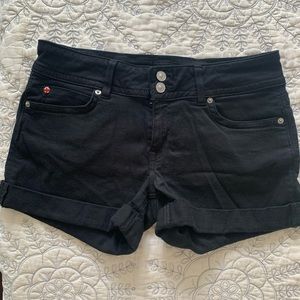 Black Hudson Mid-rise stretchy shorts size 28